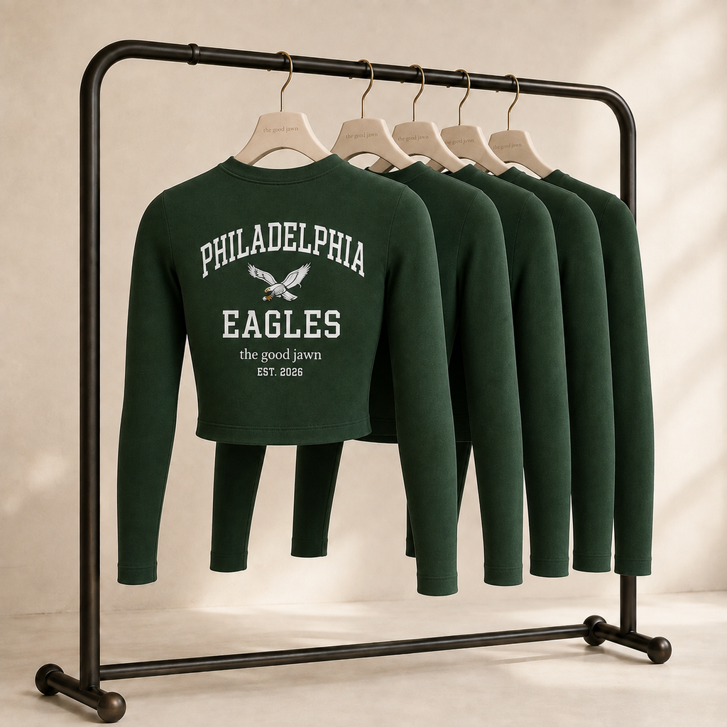 Bird Gang Long Sleeve Crop Top - Philadelphia Back Detail