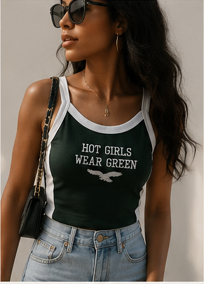 Hot Girls Wear Green Baby Tank